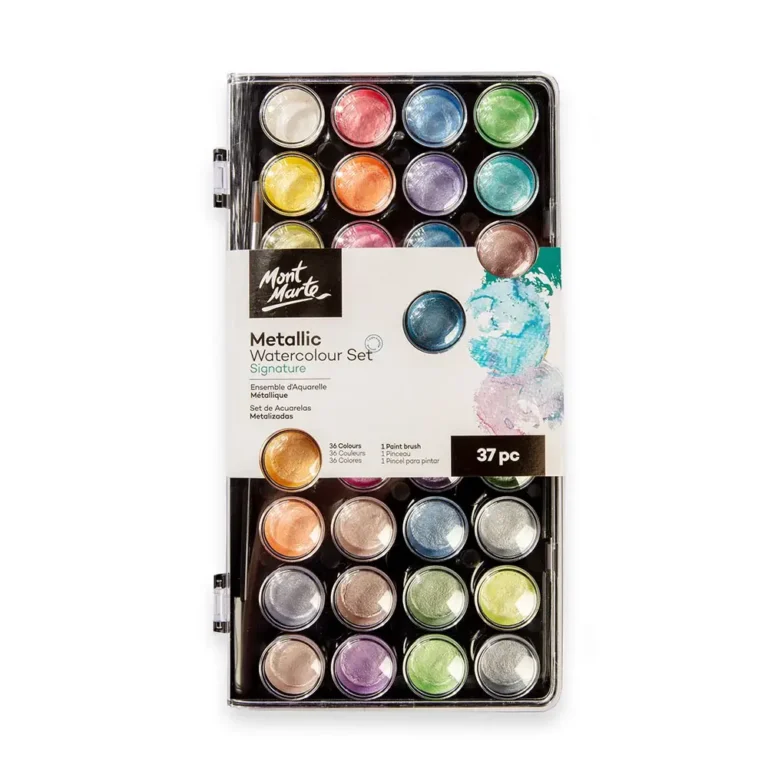Metallic Watercolour Cake Set Signature 37pc